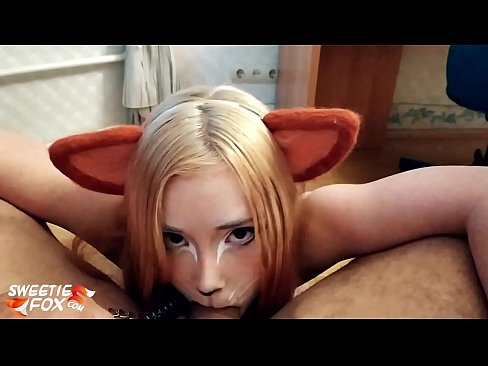❤️ Kitsune د هغې په خوله کې ډیک او کم تیر کړ ☑ په ps.pornjk.ru